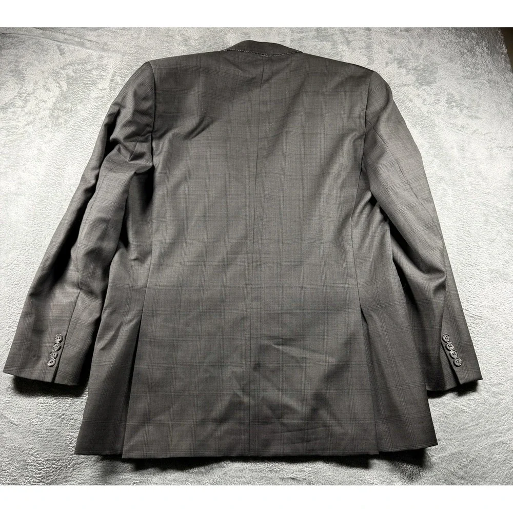 Jack Victor Exclusive Collection Blazer Mens 42L Gray Plaid Wool Canada